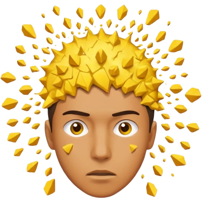 yellow exploiding head normal man mind blown emoji