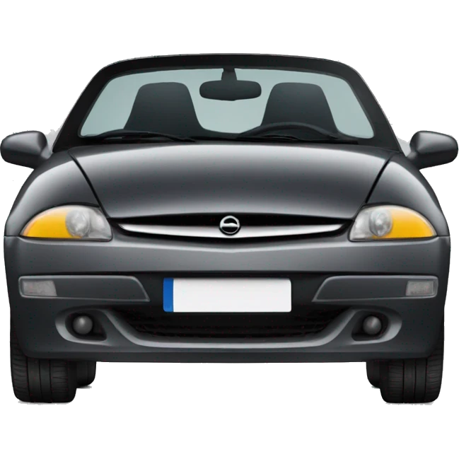 Black Opel Tigra cabrio emoji