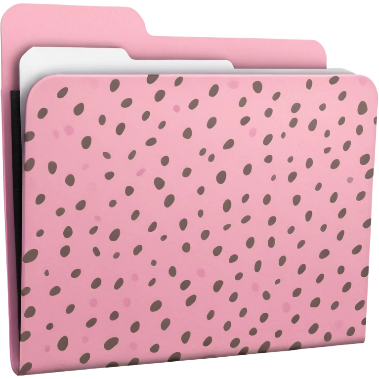 Light pink cheetah print file folder emoji