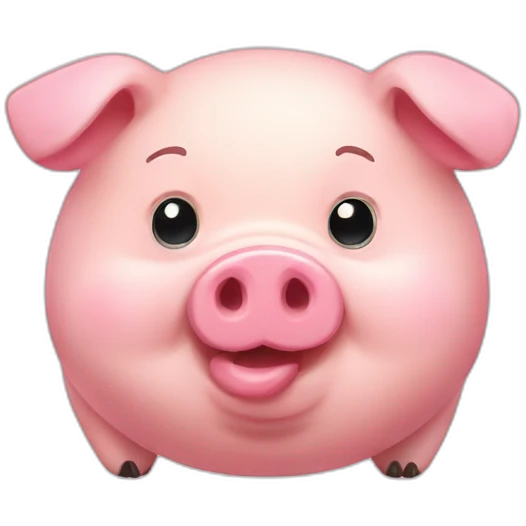 Chubby pig emoji