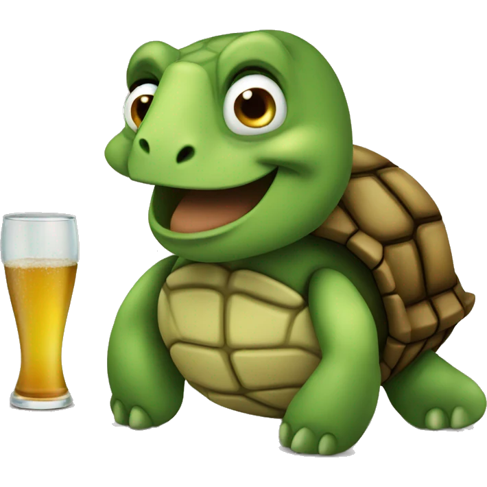 drunk turtle emoji