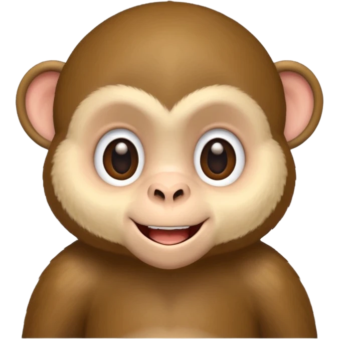 a cute monkey 18x12 pixels emoji