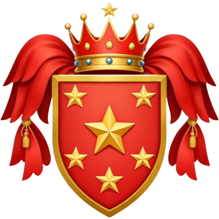 red 5 stars coat of arms emoji