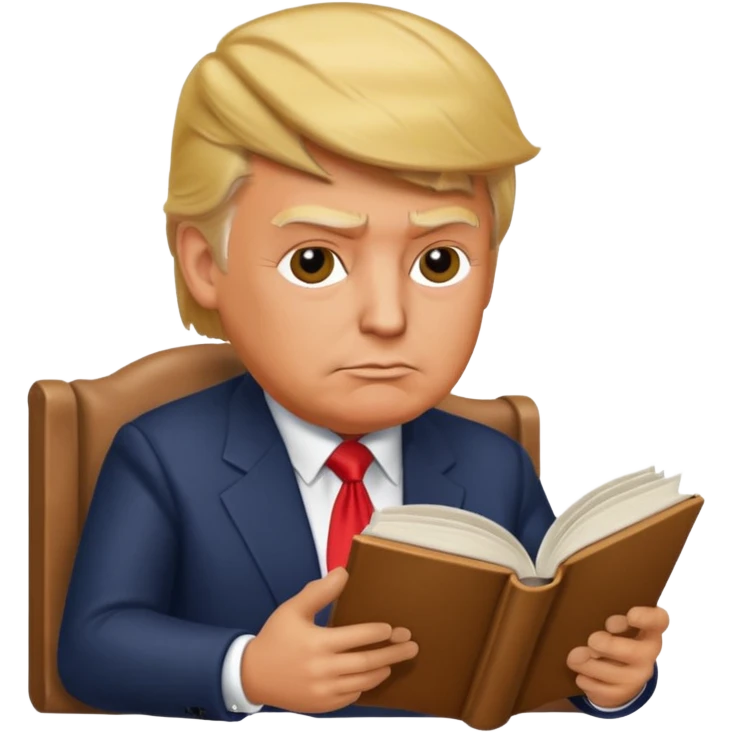trump read book emoji
