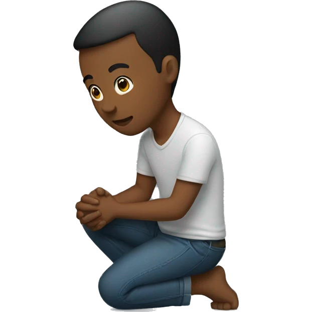 Person kneeling on one knee emoji