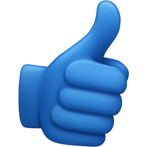 blue thumbs up  emoji
