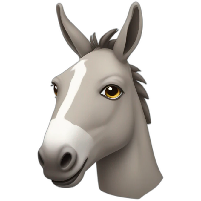 Un súper burro con poderes emoji