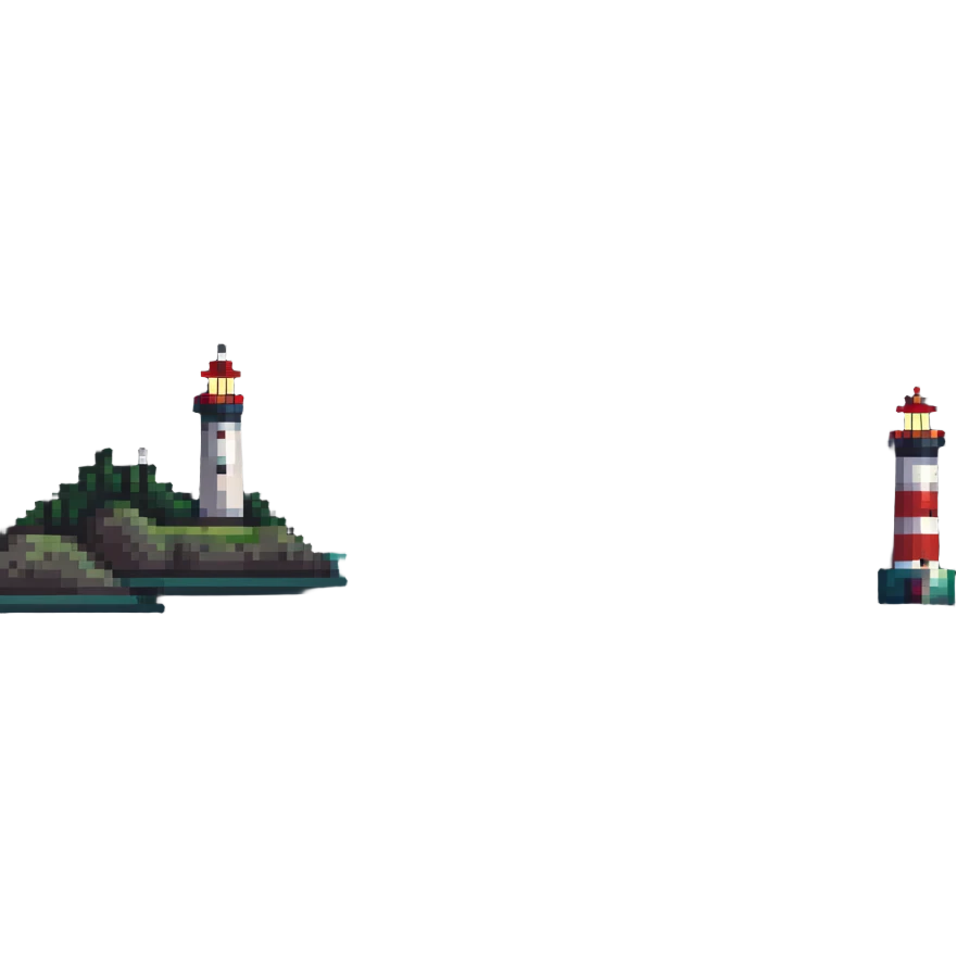 coastal landscape with lighthouse emoji