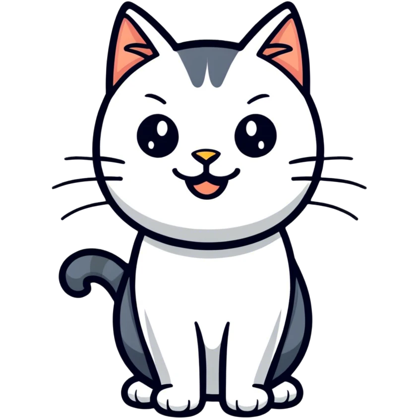 Cat wit emoji