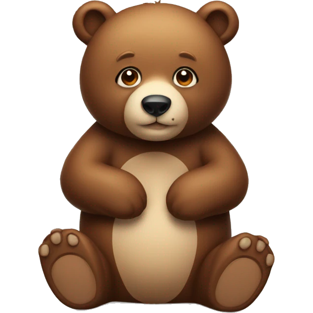Cute bear emoji