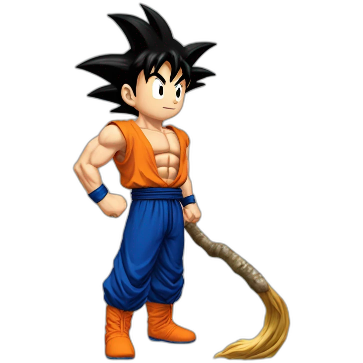 does goku clean nuts? emoji