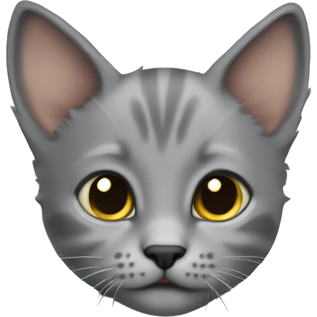 Grey kitten emoji