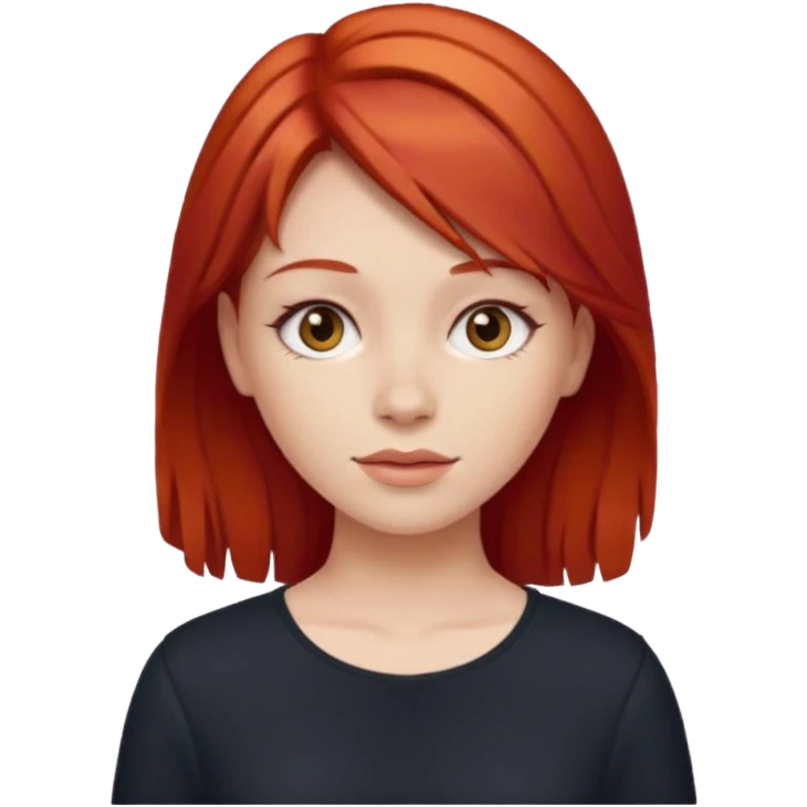 Red hair girl emoji