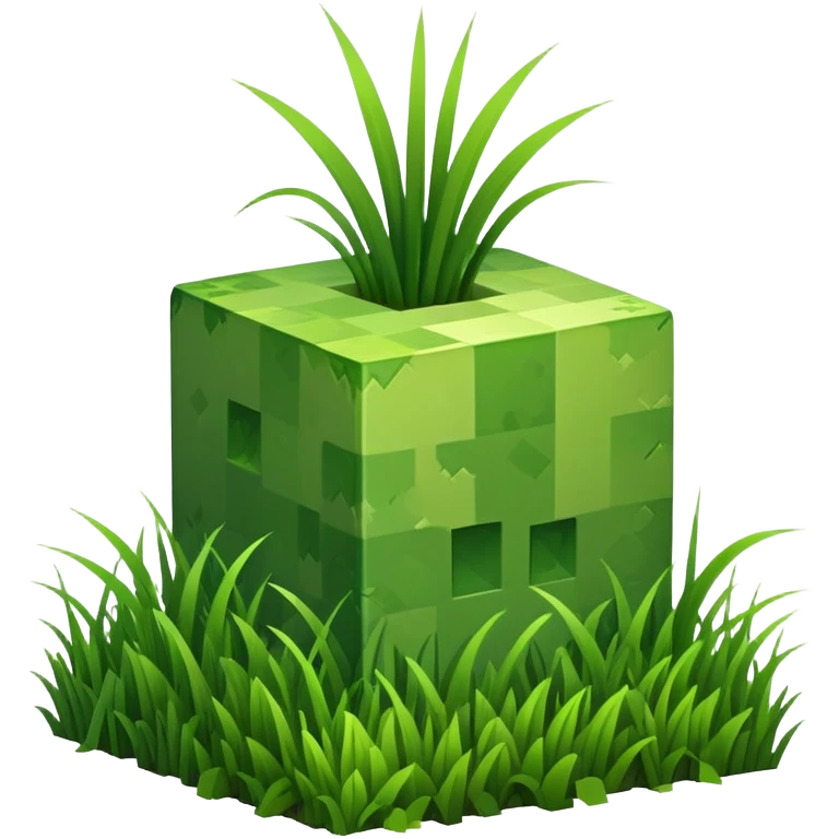 Minecraft Grass block emoji
