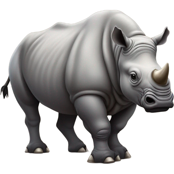 Rhino combined with Buffalo emoji