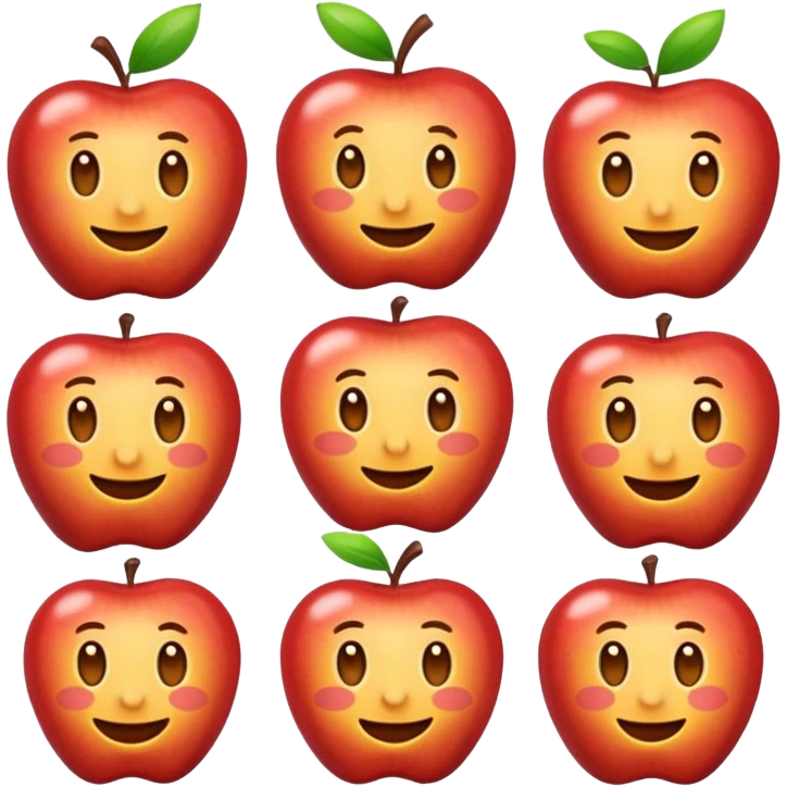 drabsha, simple and expressive, apple style emoji emoji