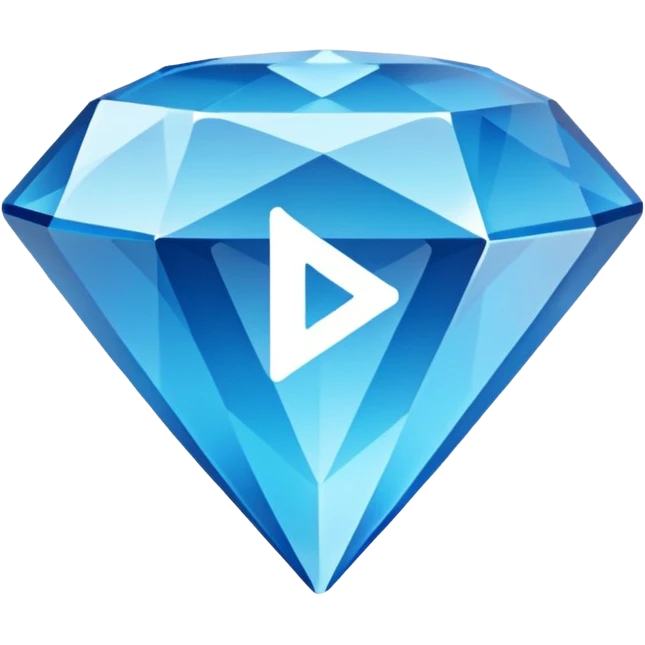 diamond video play button emoji