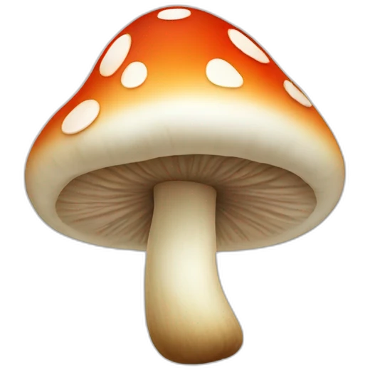 smiling mushroom emoji
