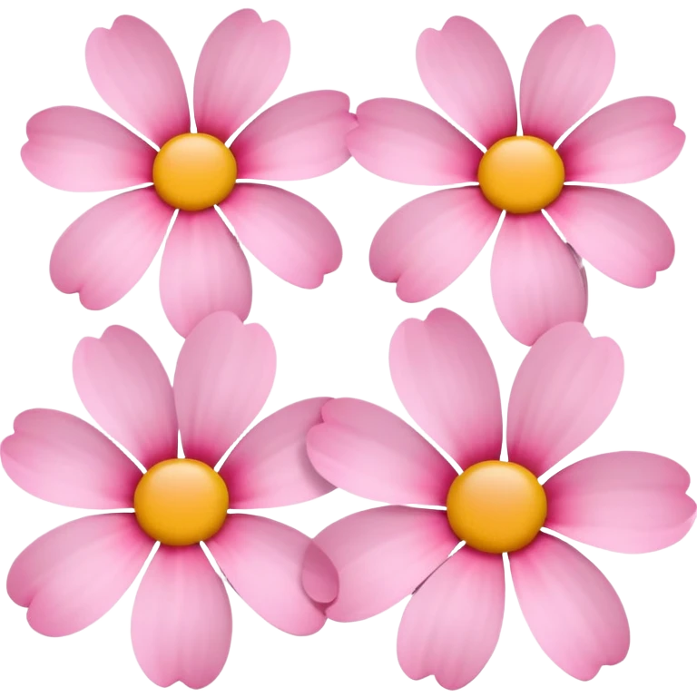 Pink flowers emoji