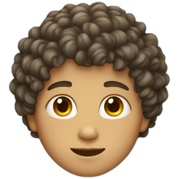 boy with  curly hair emoji