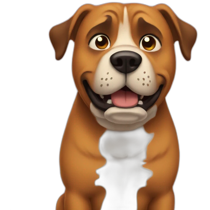 This is fine dog emoji