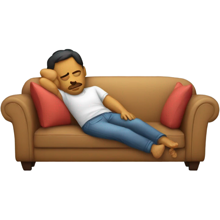 Mexican sleeping on a couch emoji