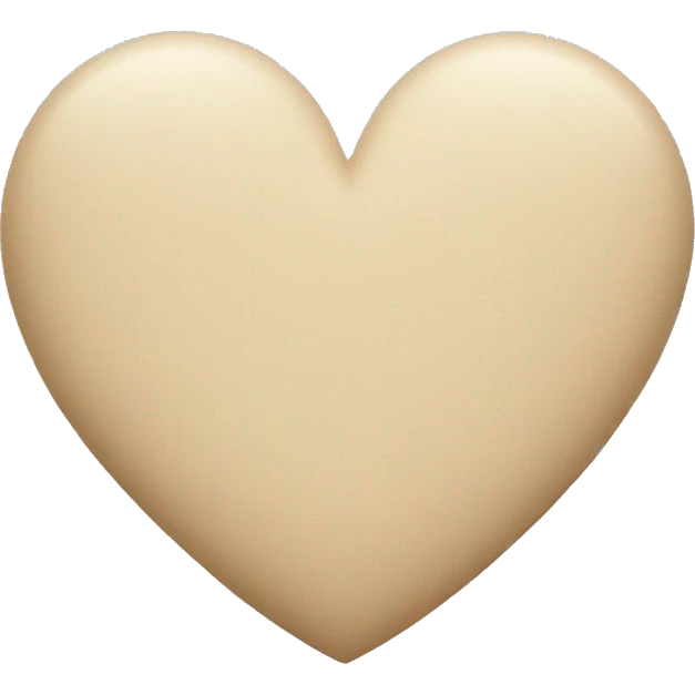 Beige Heart  emoji