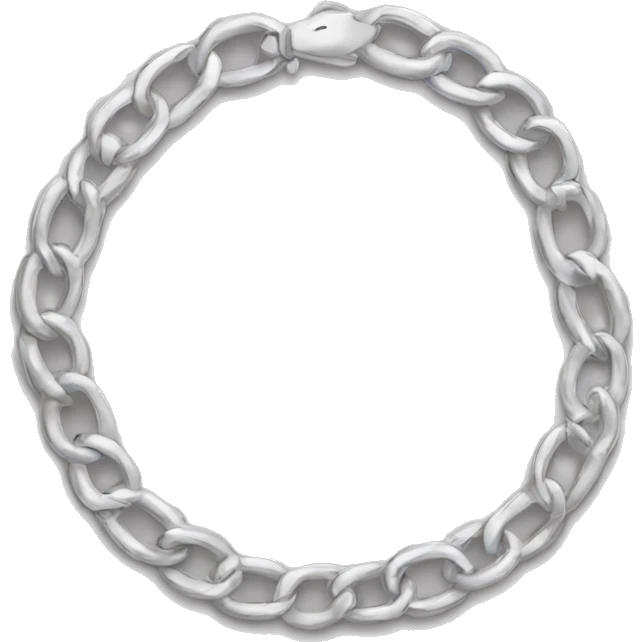 Silver bracelet emoji