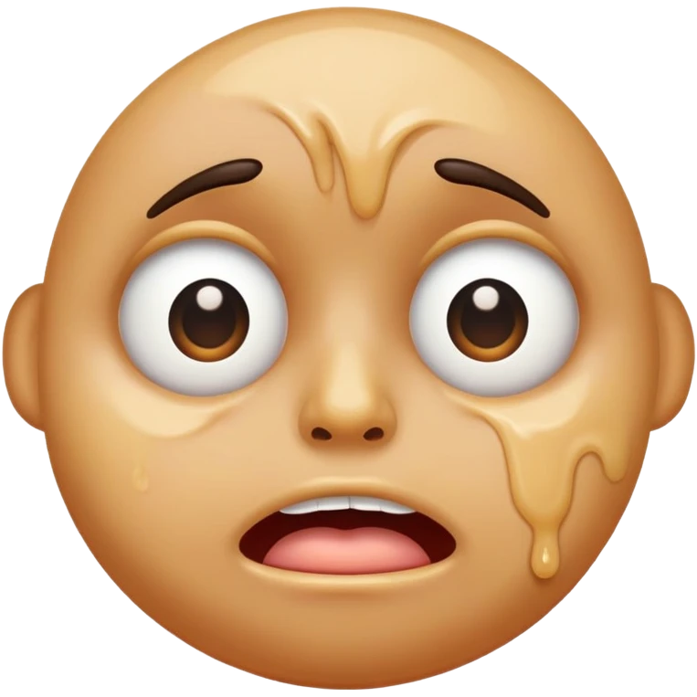 Emoji levant les yeux et bavants  emoji