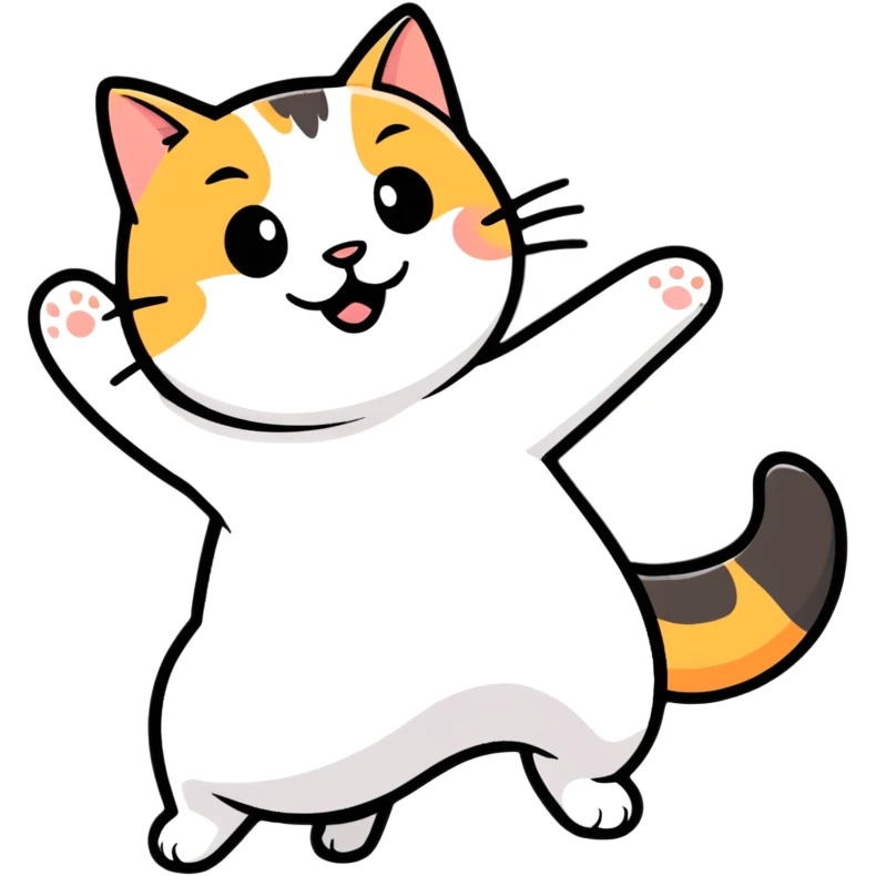 Cat dancing  emoji
