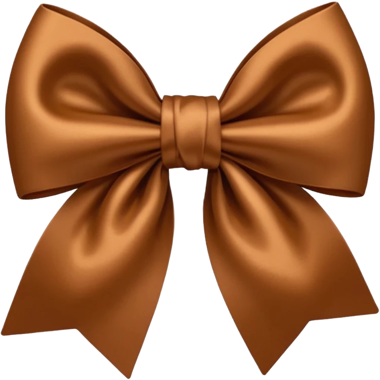 brown bow emoji