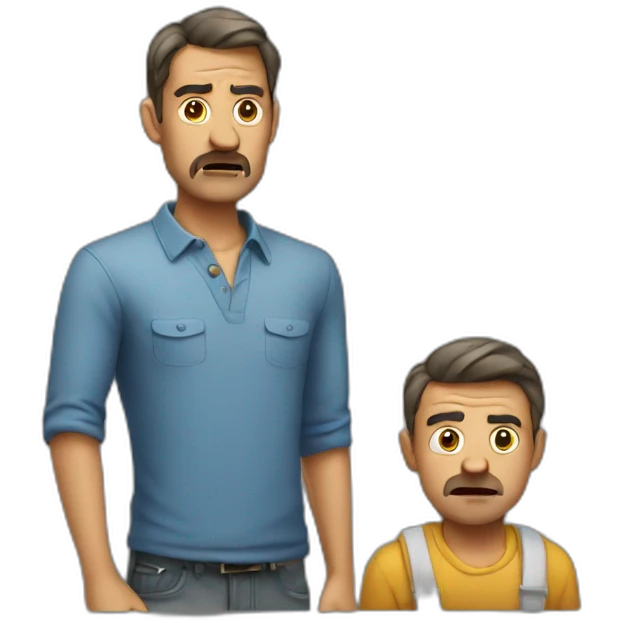 harrassed dad emoji