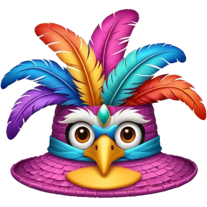  Clown feathered hat just give me feathered hat  emoji