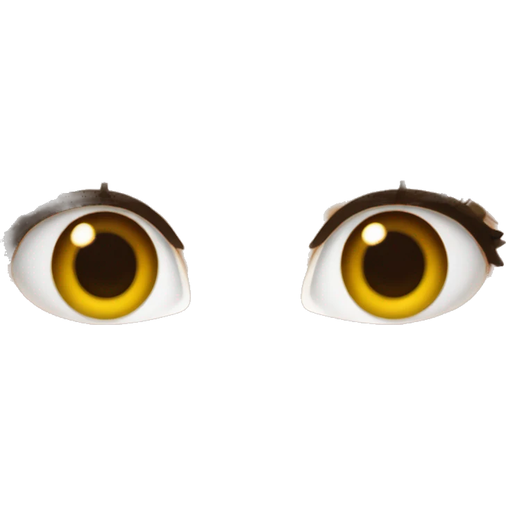 Brunette hazel eye emoji