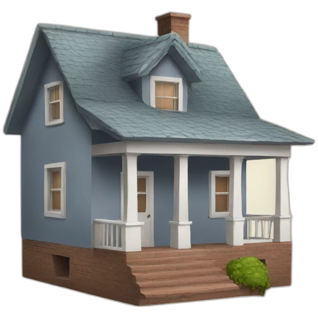 house with foundation emoji