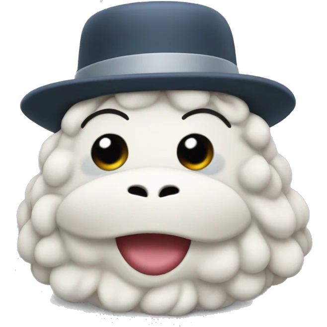 a bibendum with an hat emoji