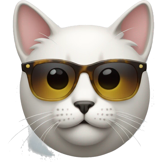 Cat with sunglasses emoji