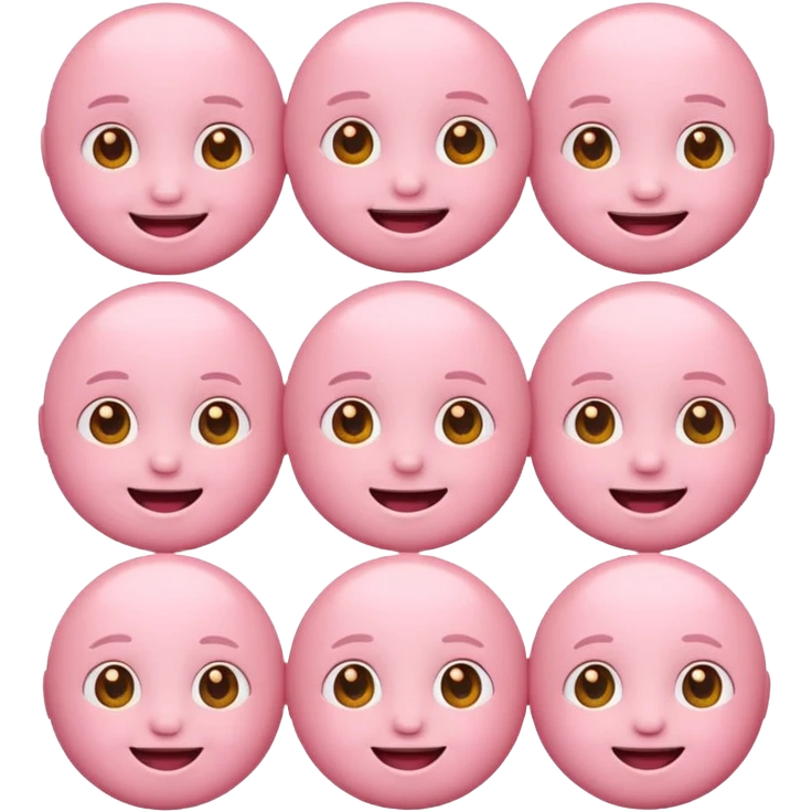 Cute baby pink emojies  emoji