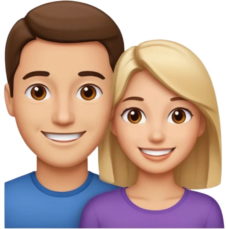 woman looking at man emoji