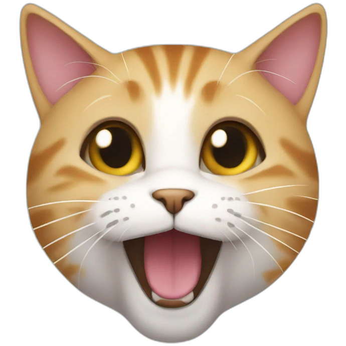 cat saying haha emoji