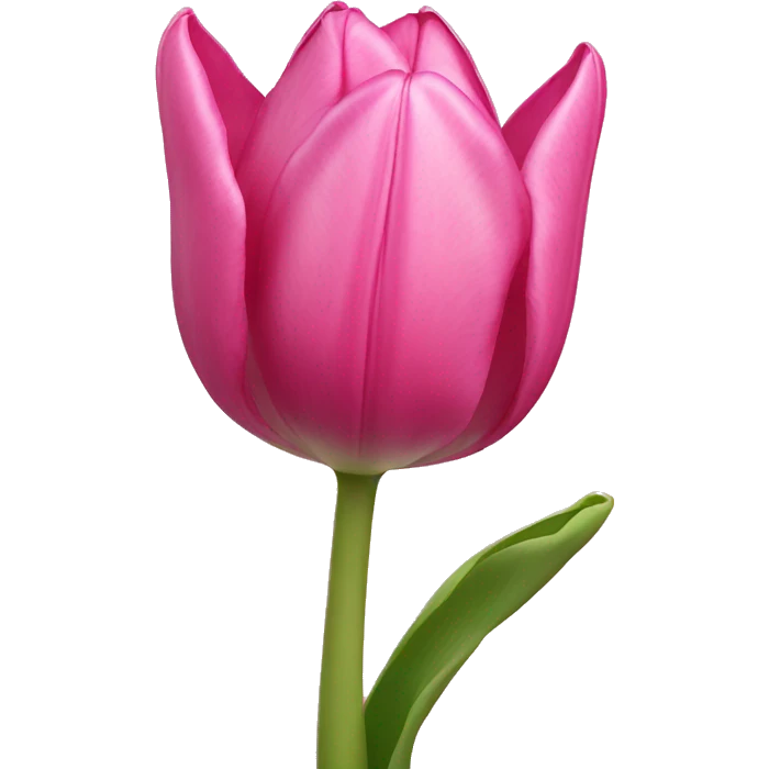 Pink tulip emoji