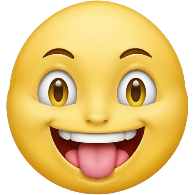 yellow face with tongue sticking out to the side emoji