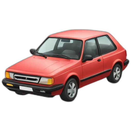 Une voiture emoji