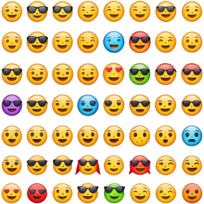 Every single emoji combined together emoji