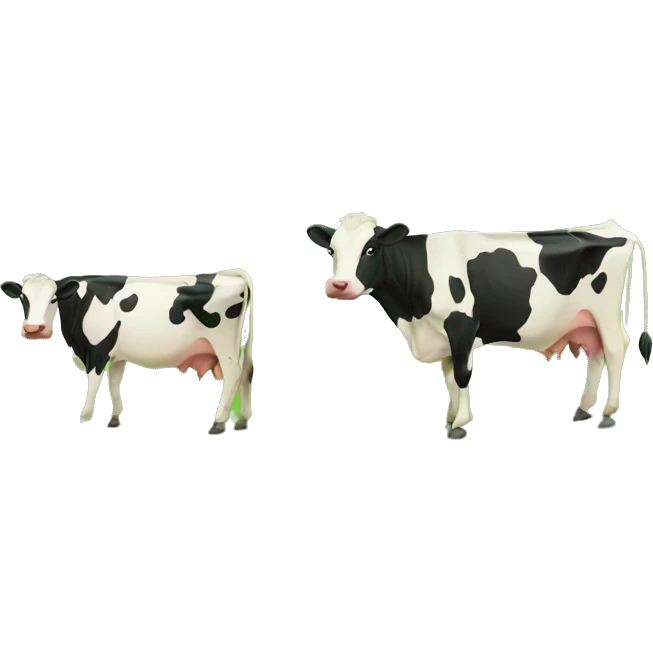 grass field with cows emoji