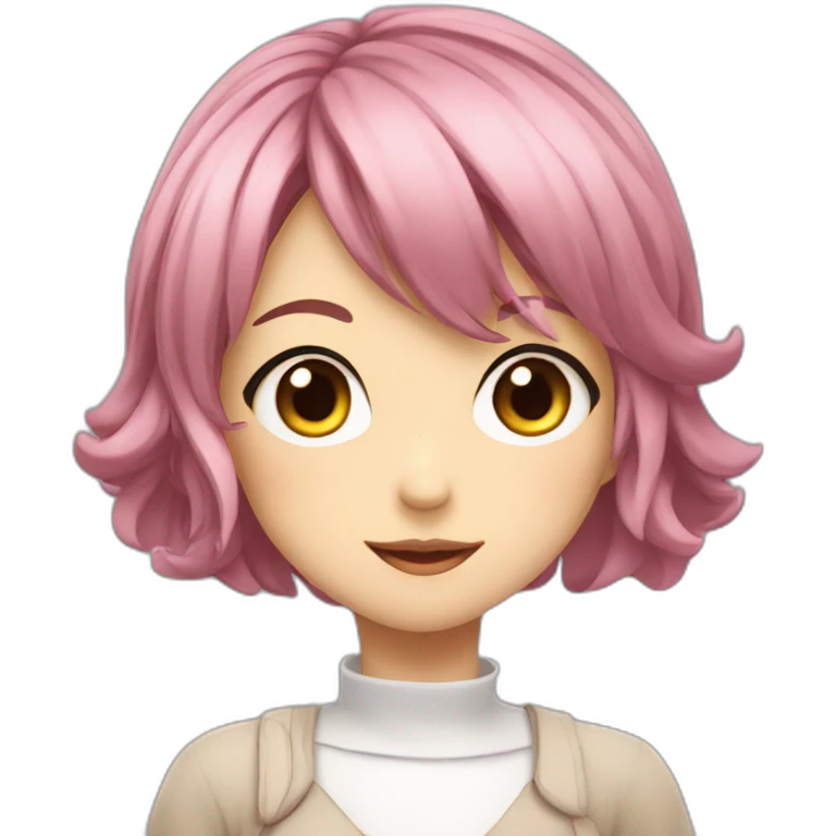 Anime fille jolie emoji