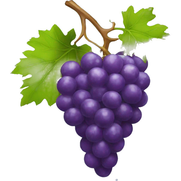 Grape under snow emoji