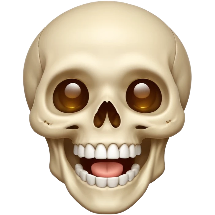 Skull laughing praying emoji