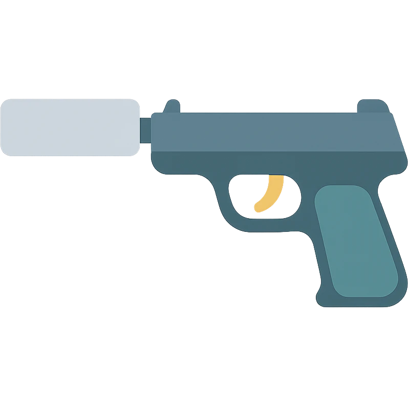 pistol with a silencer emoji