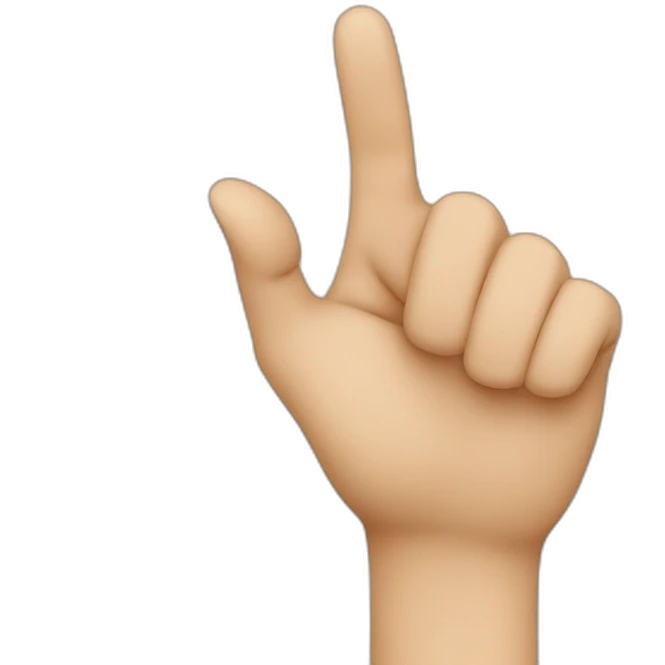 pointing finger on the screen emoji